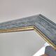 Miroir octogone bleu vintage