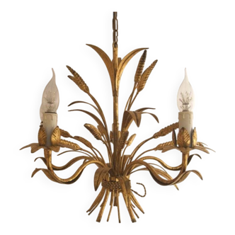 Lampe à gerbe de blé de style Hollywood Regency