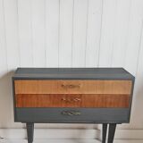 Chest of drawers, console in cherry