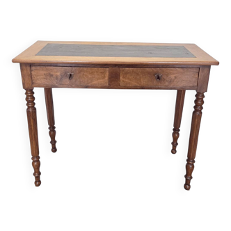 Antique English Burl Walnut Writing Desk, circa 1860