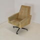 Mid-century swivel armchair with wheels 1970's