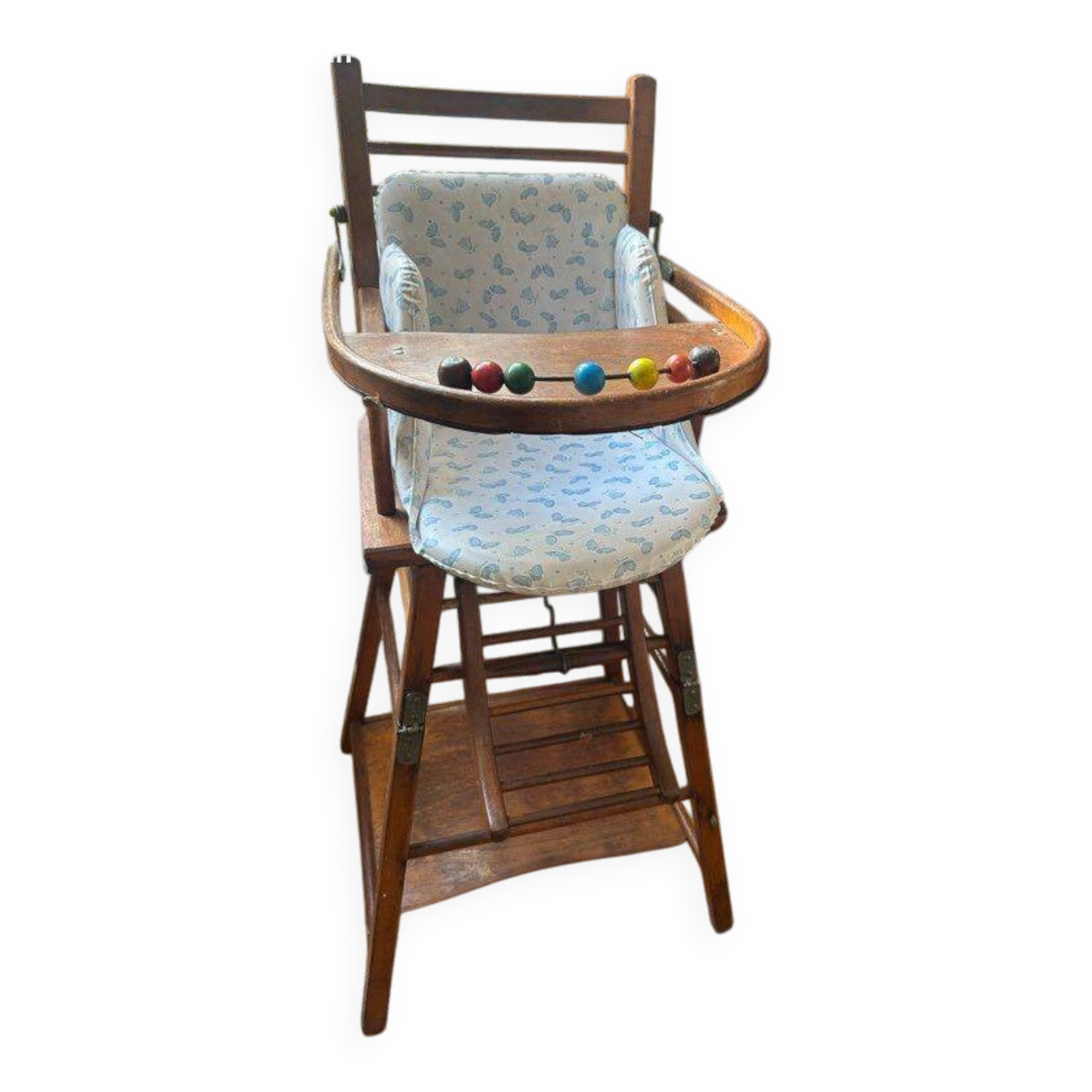 Vintage wooden high chair