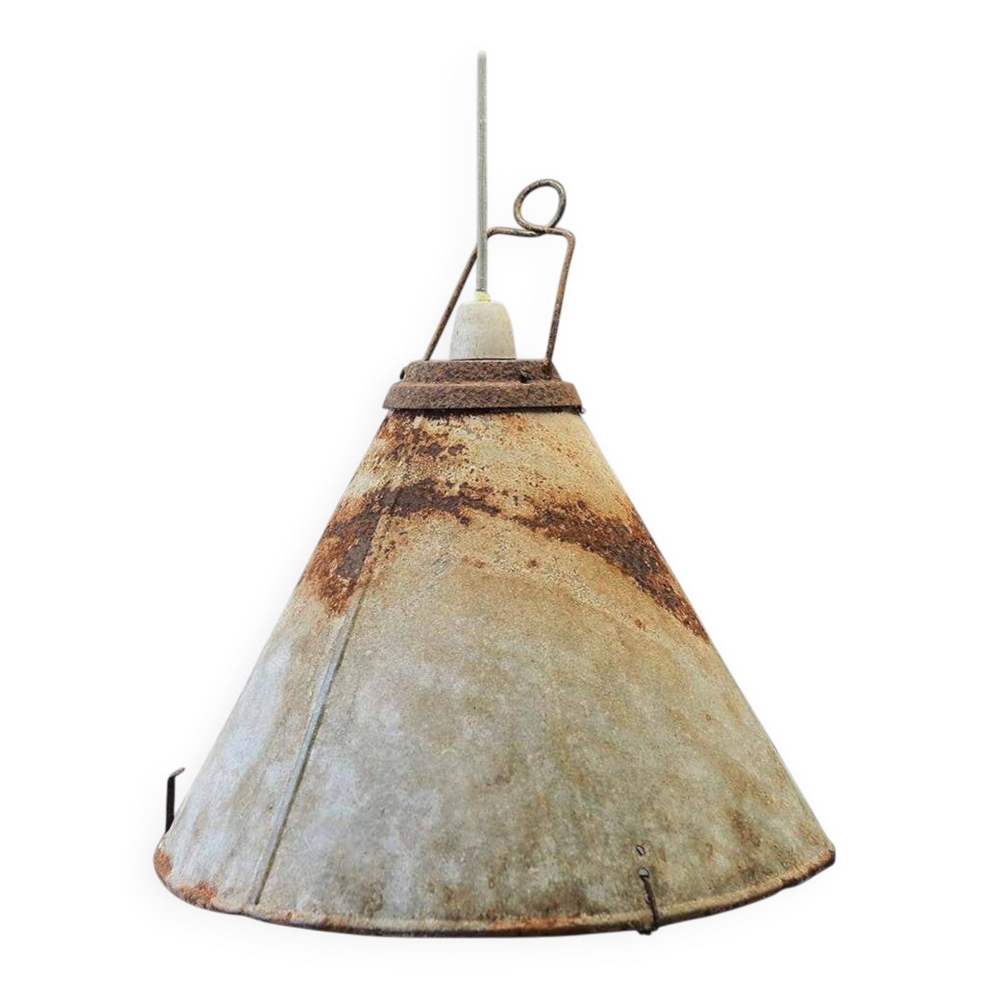 Metal lamp, industrial style, 1950s