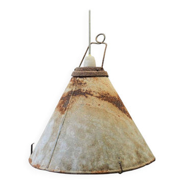 Metal lamp, industrial style, 1950s