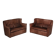Patinated leather sofa by Gerard van den Berg for Montis, Netherlands, 1970s