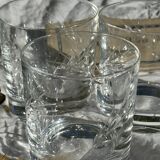 Set of Three 30cl Vintage Crystal Whisky Glasses // Epi Model // Art d