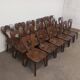 Set of 6 brutalist bistro chairs