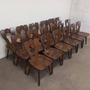 Set of 6 brutalist bistro chairs
