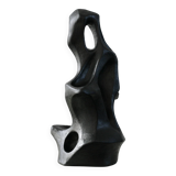 Free-form ceramic, painted black, 1969