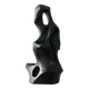 Free-form ceramic, painted black, 1969