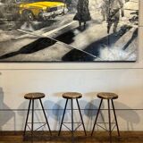 Industrial style bar stools