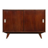 Dark oak chest of drawers designed by Jiri Jiroutek, model U-452, 1960