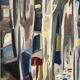 Huile sur toile suédoise – “Allée abstraite” par Kurt Persson