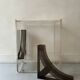 Plexiglass designer bookcase, Les Invisibles Marais International 70's