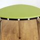 Vintage green and chrome stool