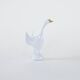 Porcelain goose figurine, Hungarian design, 1960s,manufactured by Holloháza
