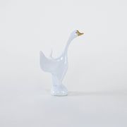 Porcelain goose figurine, Hungarian design, 1960s,manufactured by Holloháza