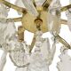Important gilded bronze chandelier with pendants in the Louis XV style.