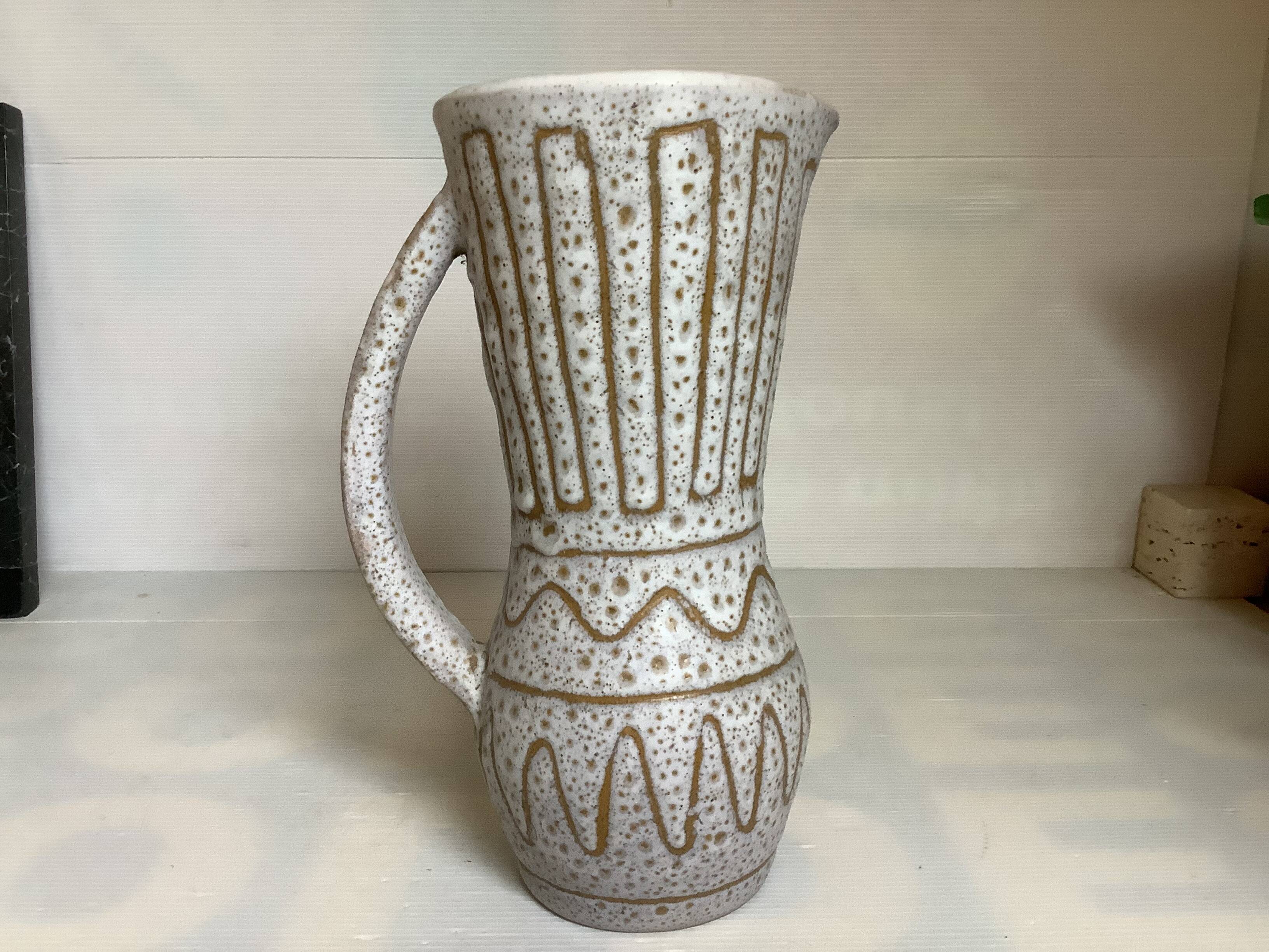 Large pitcher vase Jean Austry Vallauris