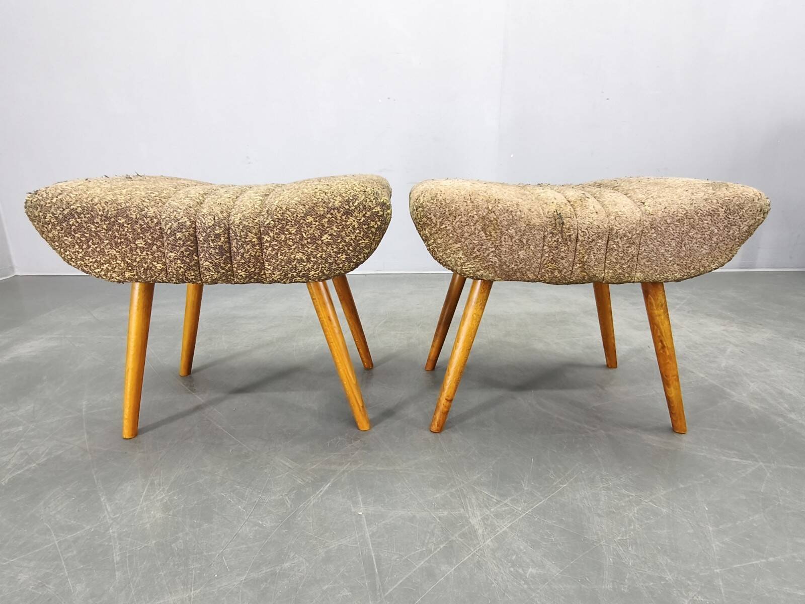 Pair of Czech Mid Century Stools, 1960s
