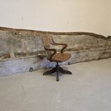 English American office armchair circa 1900 in oak