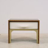 DF 2000 Bedside Table with Drawer by Raymond Loewy 1970's