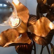 Gilded metal Florentine table or floor lamp by Hans Kögl, 1960s