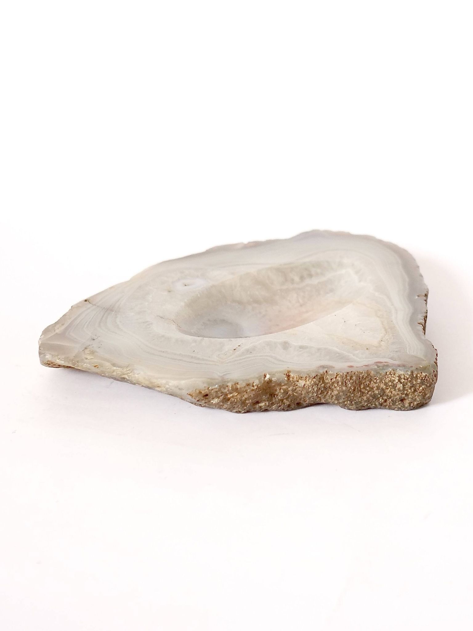 coupelle de délicate attention en pierre naturelle d' Agate italy 1960