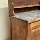 Grand buffet, meuble de toilette ancienne à dessus de marbre XIXe