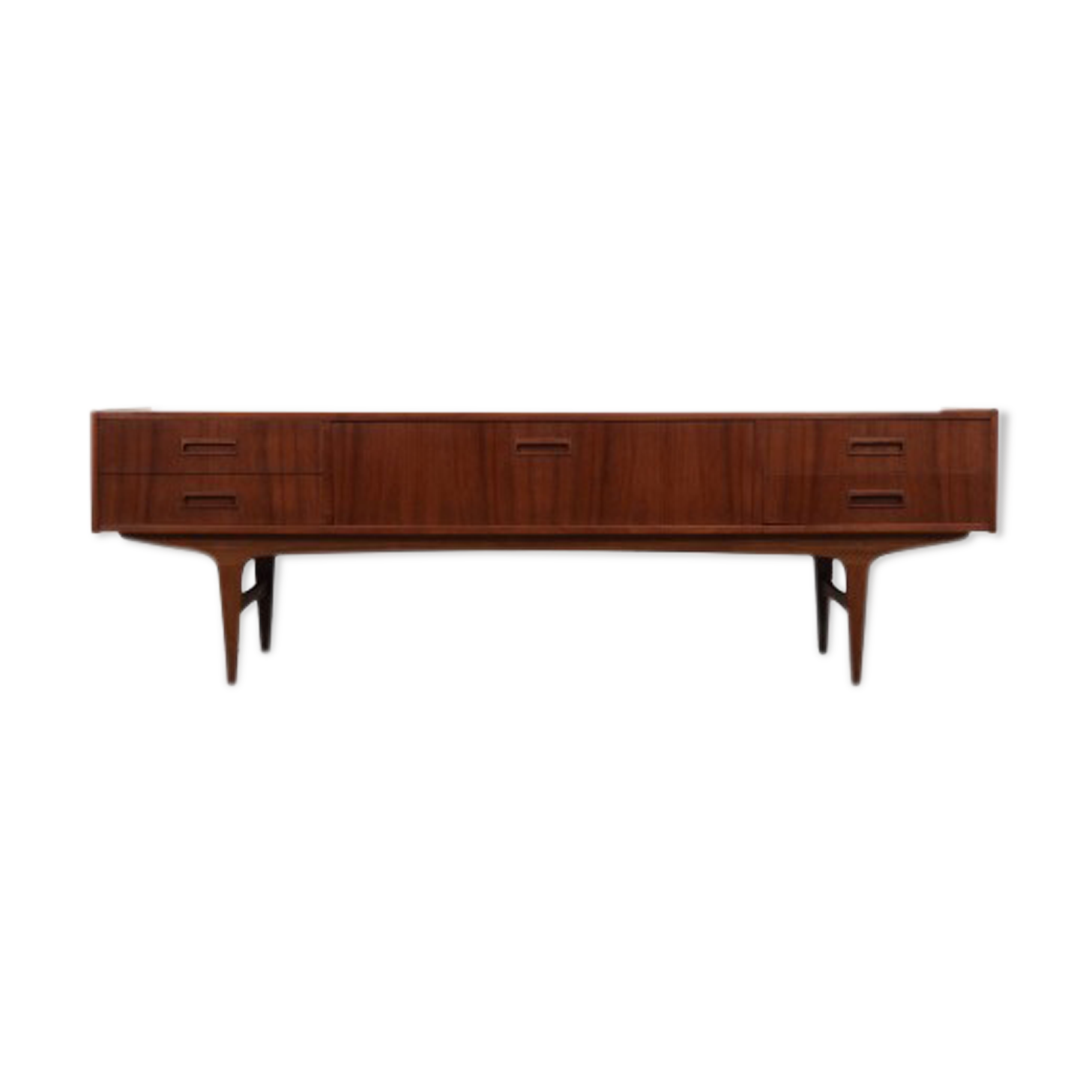 Teak lowboard, Danish design, 1960s, manufactured by Westergaards