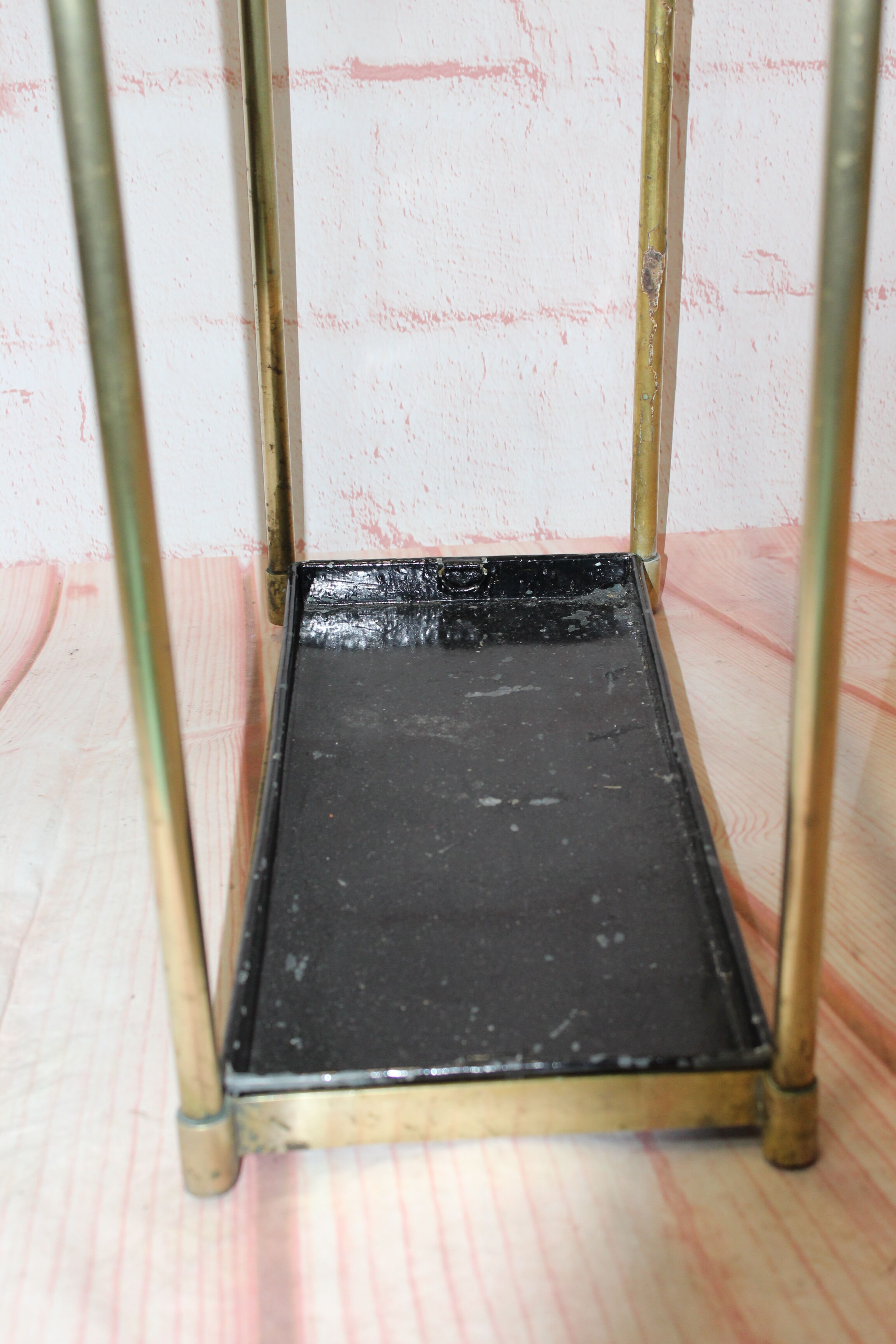 Old brass umbrella holder