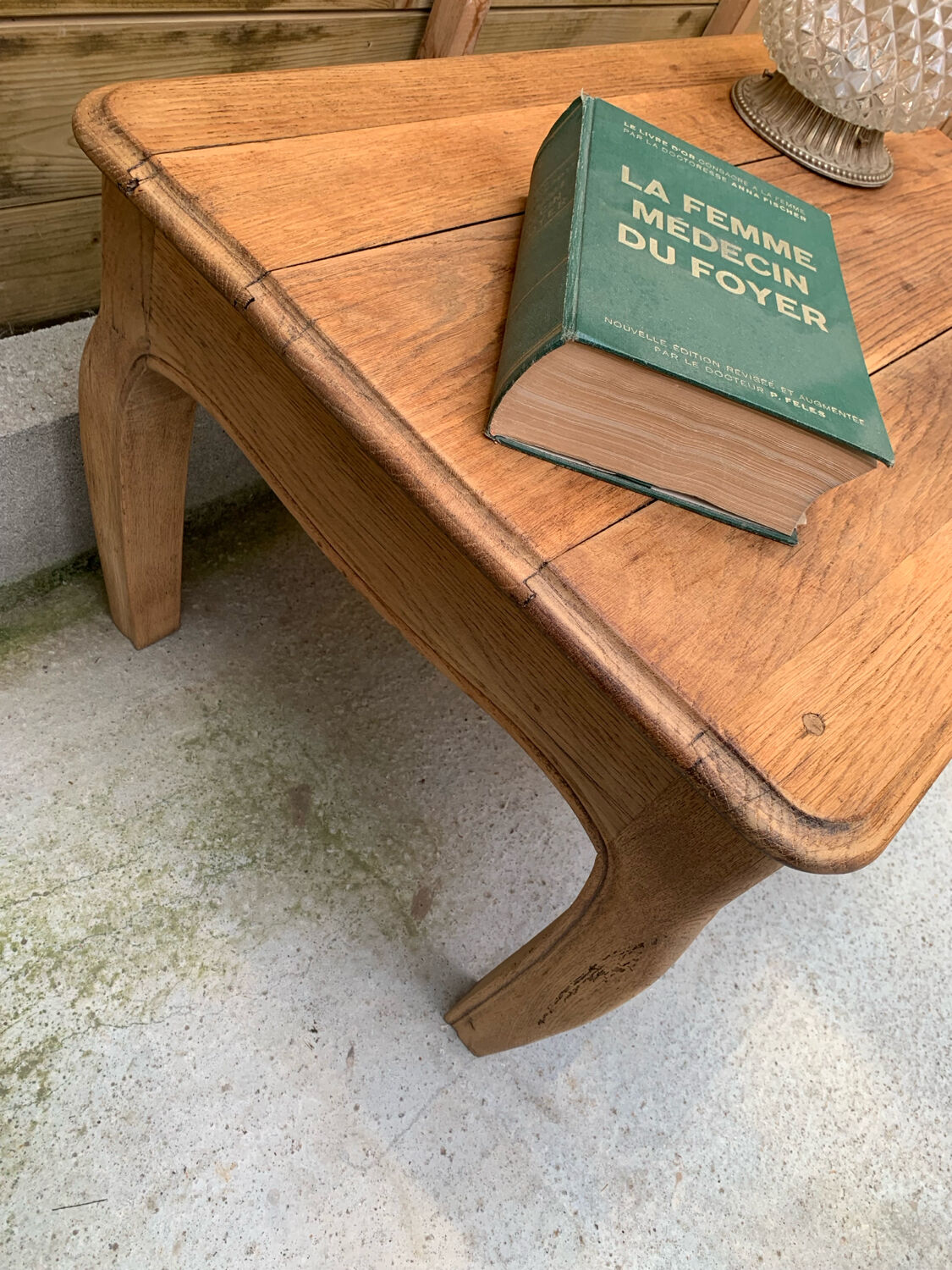 Solid wood coffee table