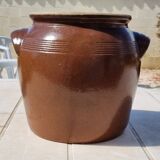 Vintage ceramic glazed stoneware pot