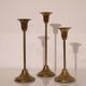 Scandinavian vintage brass candlesticks 1970