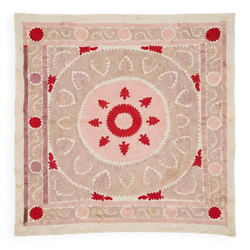 Vintage hand-embroidered tablecloth 145x157 cm