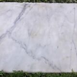 Old fireplace XIX° white marble