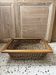Panier en osier et bois 