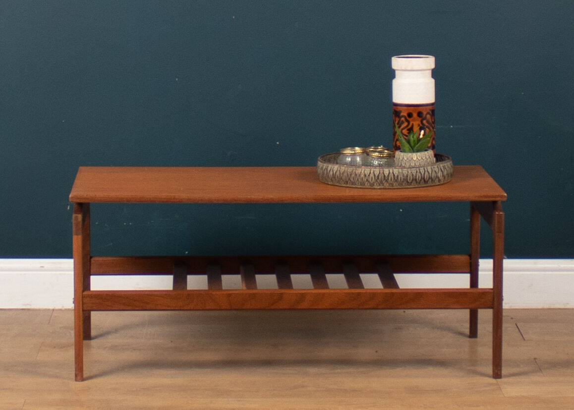 Retro Teak 1960s Mid Century Danish Style Coffee Table