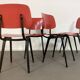 4 Red Revolt chairs by Friso Kramer from the 1960s.
