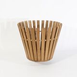 Scandinavian basket in vintage wood, 1960