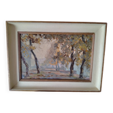 Double-sided oil by paulette genet (1890-1983) french school
