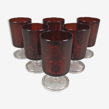 Verres à vin rouge Cavalier Ruby Luminarc x6   Verres à vin rouge Cavalier Ruby