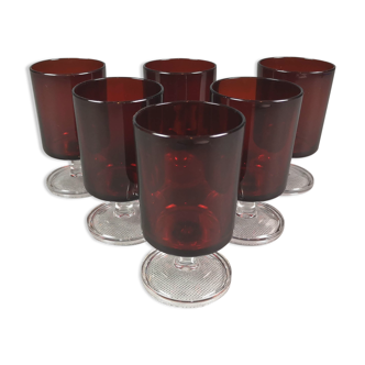 Verres à vin rouge Cavalier Ruby Luminarc x6   Verres à vin rouge Cavalier Ruby