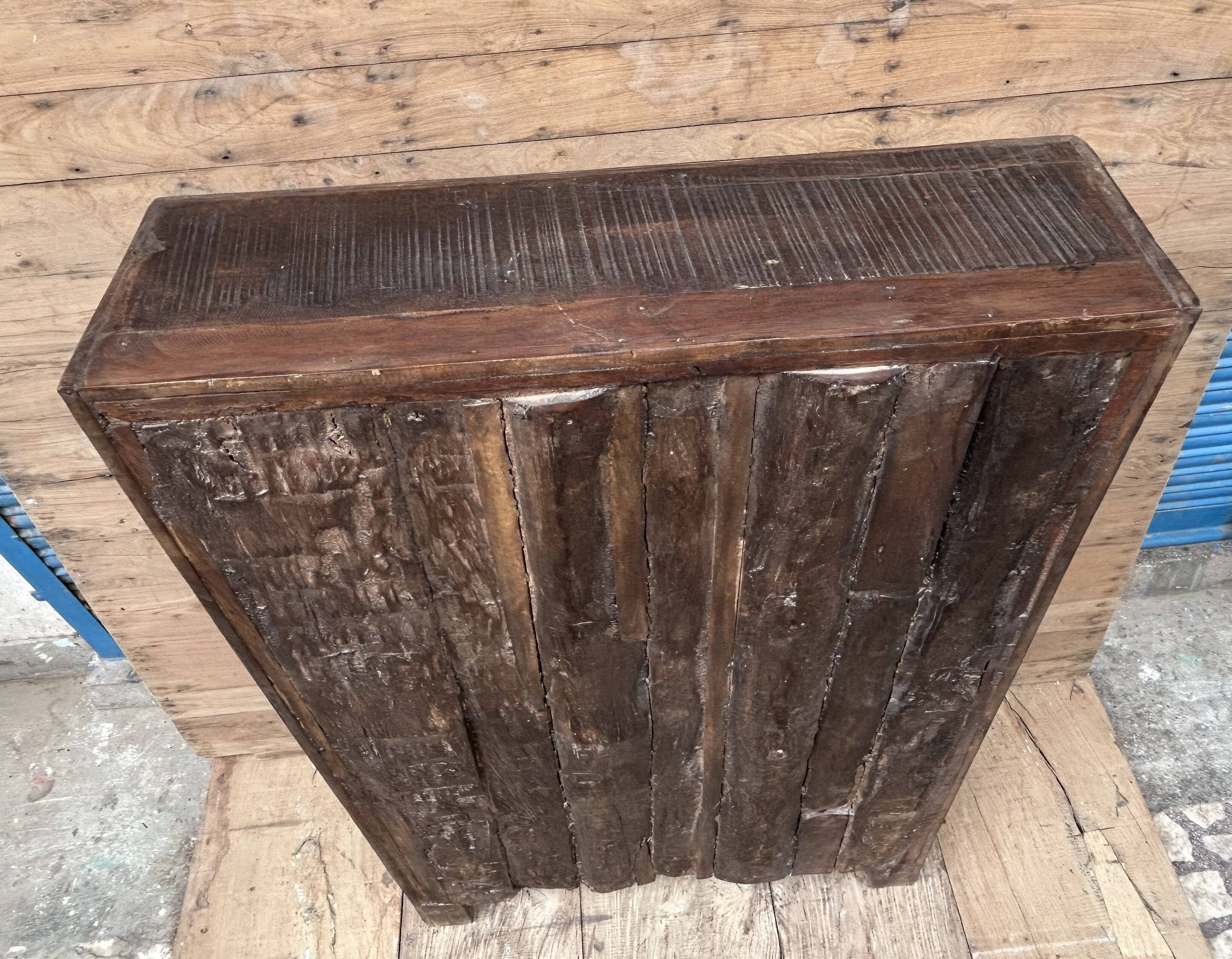 Bikaner wardrobe - Rajasthan, carved from Burmese teak.