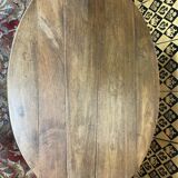 Oval walnut table