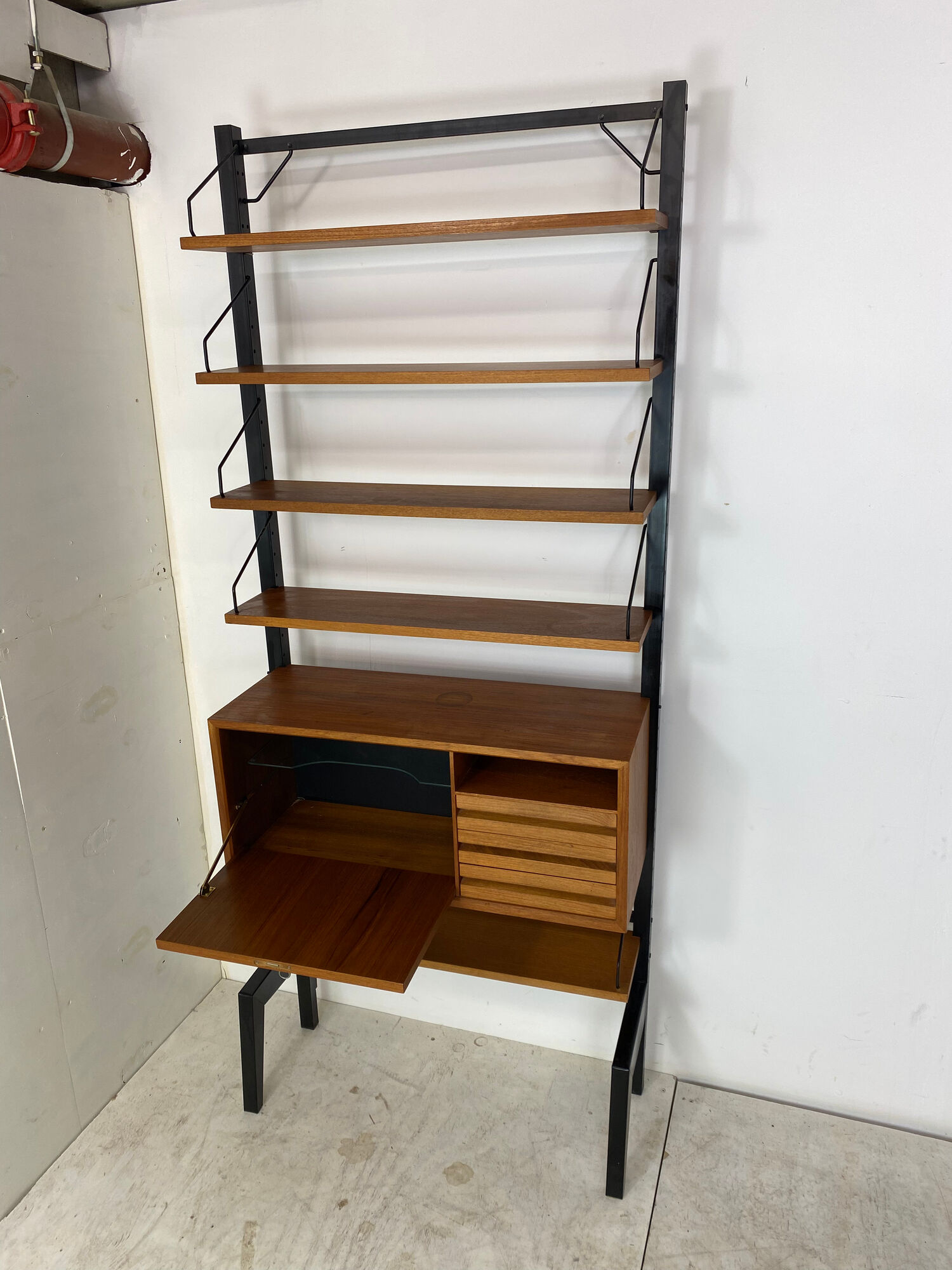 Scandinavian modular wall unit by poul cadovius for cado, 1960s