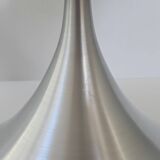 Vintage 1970s magazine rack in plexiglass and brushed steel