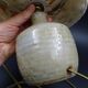 Pair of bedside lamps in stoneware and wool lampshades - Vintage around 1970