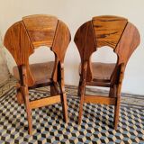 Pair of brutalist chairs