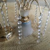 Hanging lamp with stamps